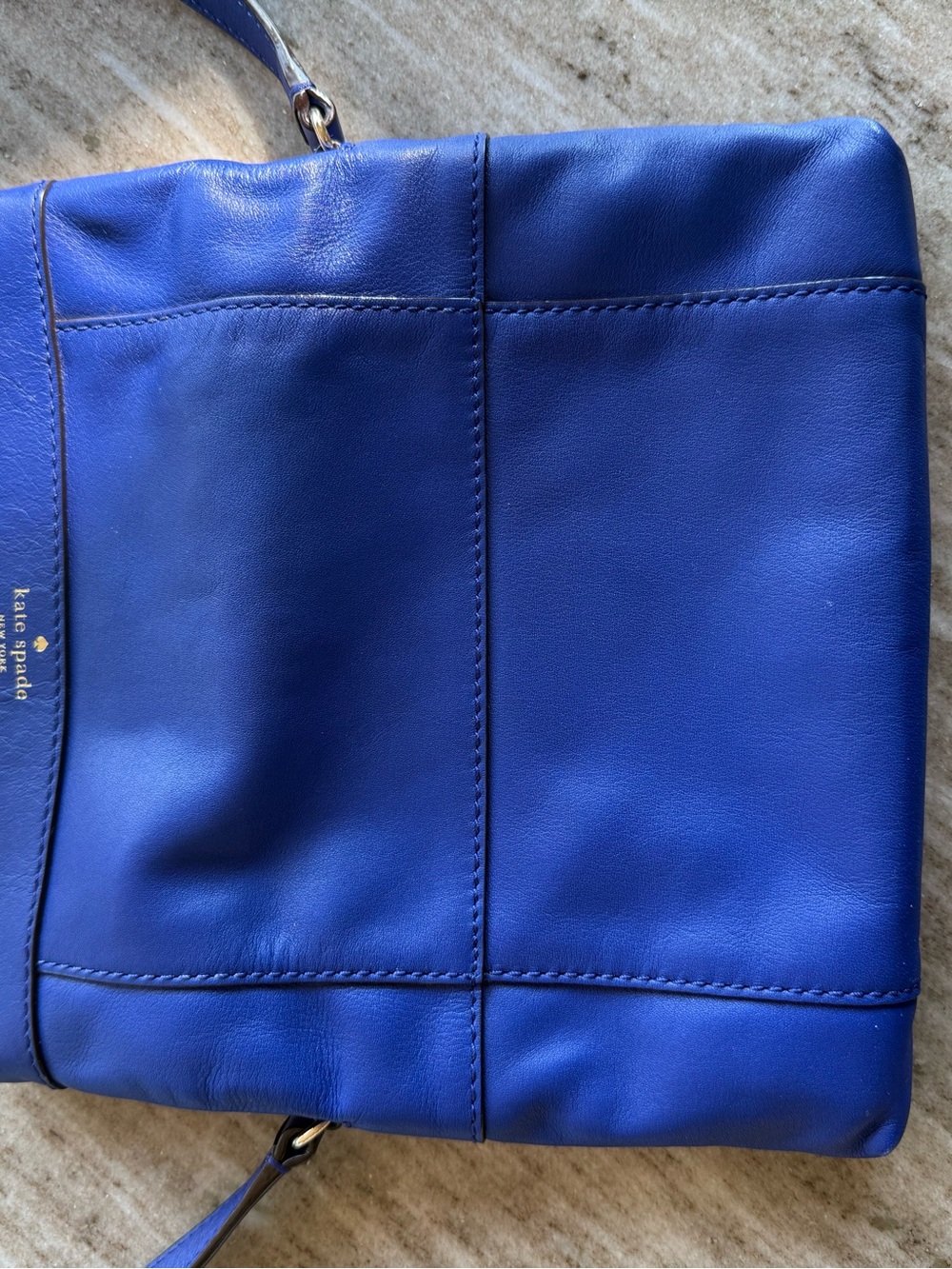 Kate Spade Fremont Place Blue Leather Crossbody Bag - Picture 6 of 6